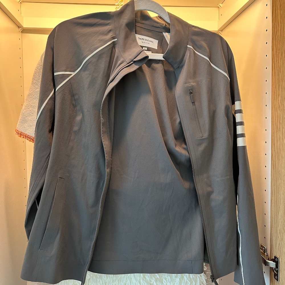 Thom Browne 4-Bar Compression Zip Jacket
